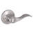 Springdale Satin Nickel Privacy Bed/Bath Door Lever with Universal 6-Way Latch-7224650-7224651