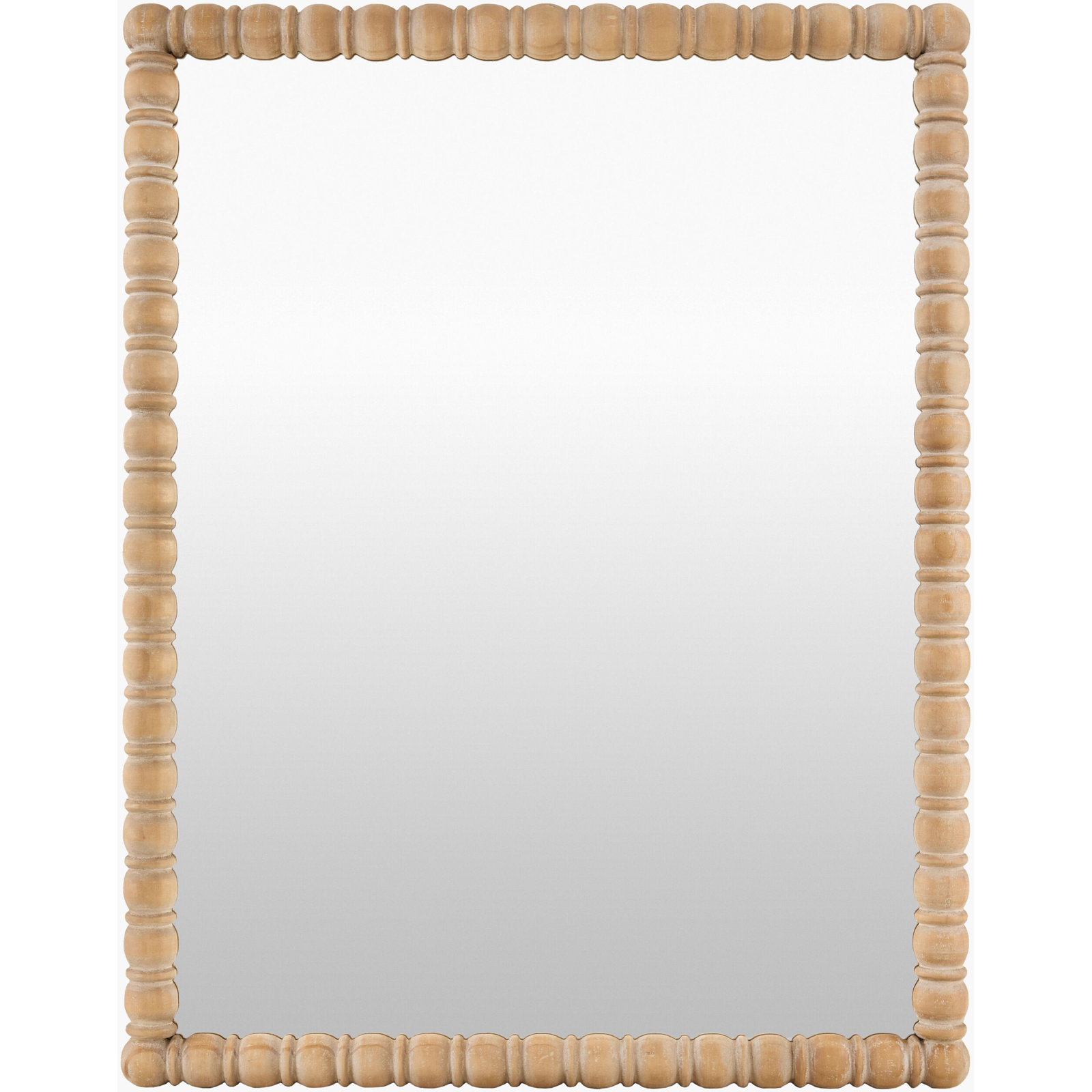 Karling Blair Pine Accent Mirror, 39" x 31", Antique Brown