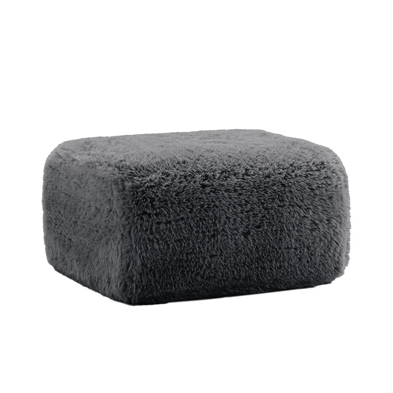 Tissu moelleux Aviana - gris foncé, Gris foncé, Gris foncé