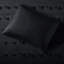 Édredon noir très grand / très grand motif en microfibre-124576466-124576470