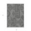 Tapis extérieur lavable abstrait noir et ivoire 8 pi x 10 pi