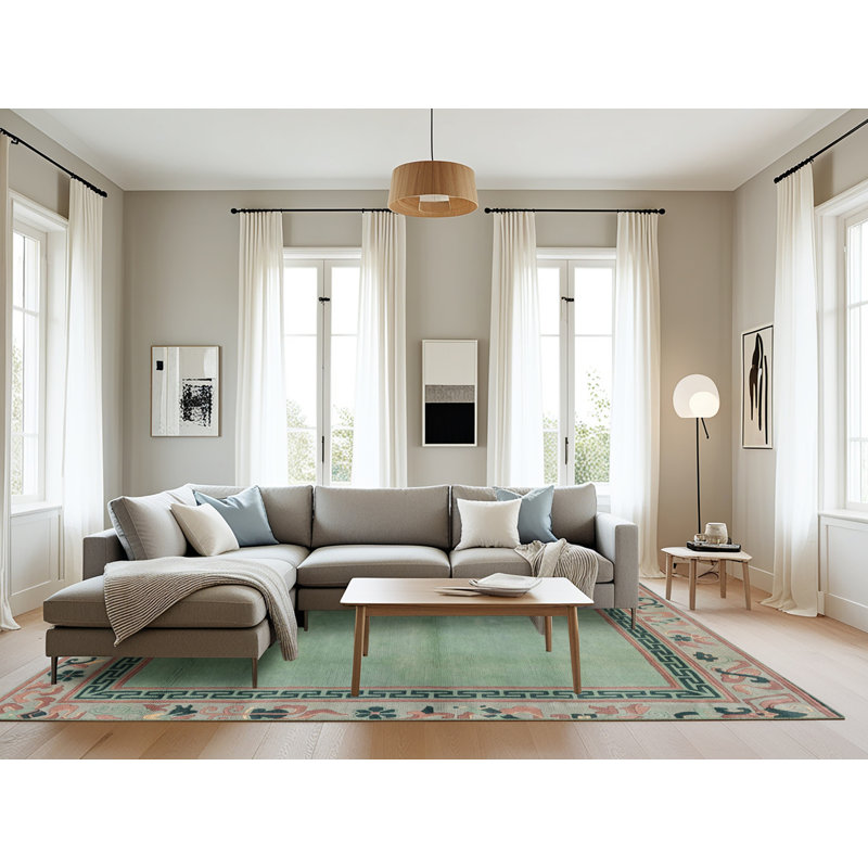 Wool Abstract Indoor Rug, Rectangle 8' x 12'