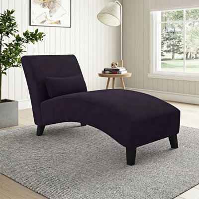 Elegant simple home leisure curved chaise lounge