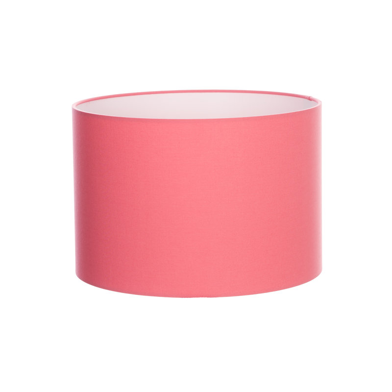 Cotton Drum Lamp Shade ( Screw On ), Blush Pink, 28cm H x 45cm W x 45cm D