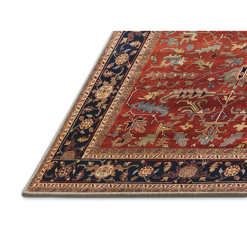 Tapis brun à motif oriental, Rectangle 4 pi x 6 pi