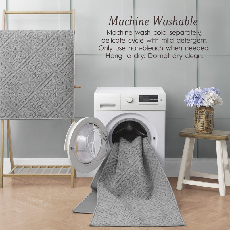 Austell Machine Woven Synthetic Area Rug in Gray, Rectangle 2'2" x 3'9"/Runner 2'2" x 5'