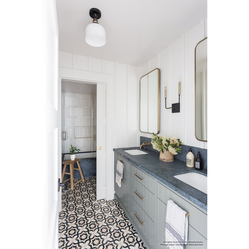 Casablanca 5" x 5" Ceramic Patterned Floor Use Tile