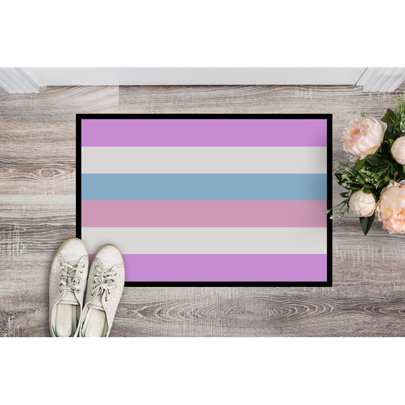 Tapis de porte USA Gay Pride, l 18 po x L 27 po, Fierté bigenre 1