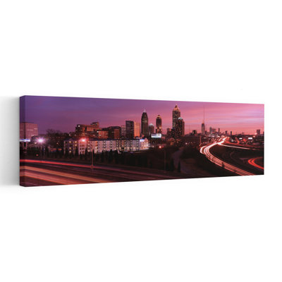 Atlanta Georgia USA 1 Piece Wrapped Canvas Panoramic Wall Art