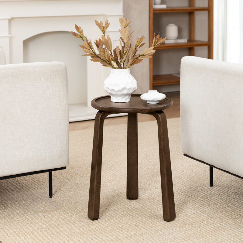 Beyan Solid Wood End Table