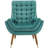 Suggest Button Tufted Upholstered Velvet Lounge Chair-995492237