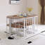 Table de salle à manger moderne avec plateau en faux marbre 7 pièces Modern-89602100