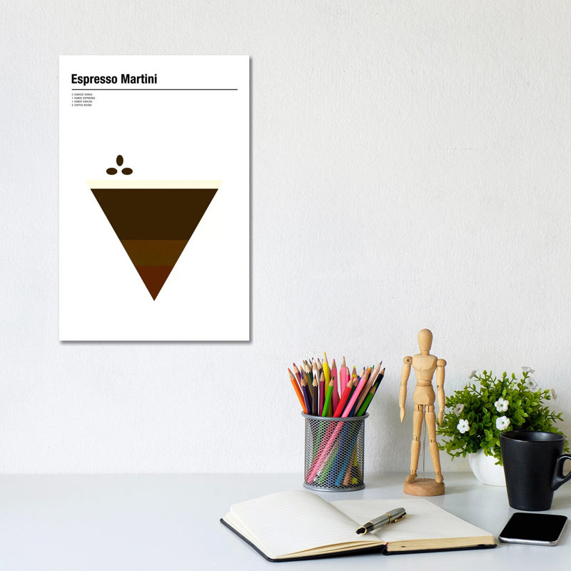 Espresso Martini by Nick Barclay - Print on Canvas, Wrapped Canvas, 20.32 cm H x 30.48 cm W