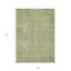Tapis oriental lavable intérieur vert et brun 9 'X 12'