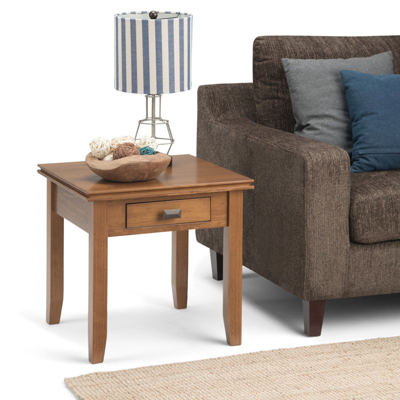 Modern - End Table - Honey Brown, Light Brown
