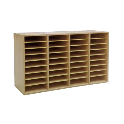 FixtureDisplays 24'' H Solid Wood Magazine Rack