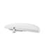 31" White Polymer Single-Tier Half-Moon Optimizer w/ Pivot and Slide Hardware for 13-1/4" Blind Corner Cabinet Openings-29100078-29100082