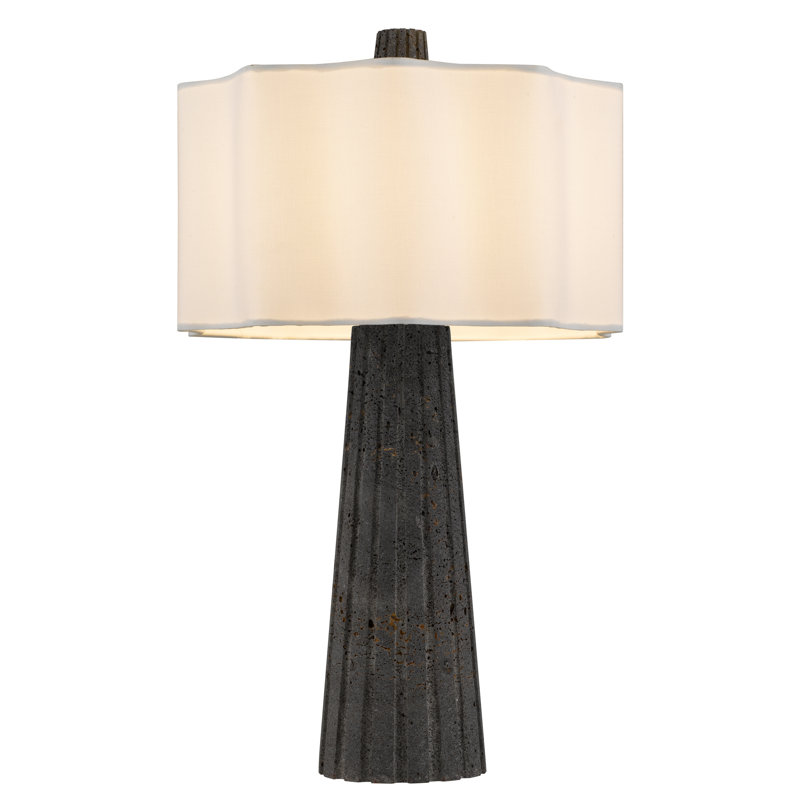 Lampe de table 1 lumière noire mat Gio