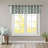 Fretwork Print Grommet Top Window Valance Seafoam/White 50X18"-112791720
