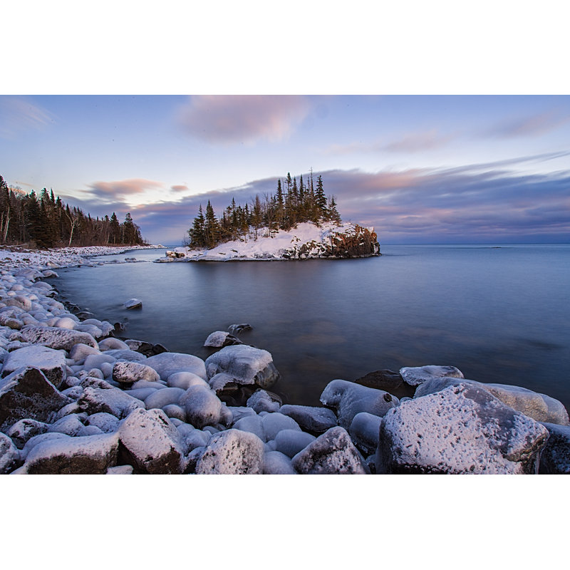 Lac supérieur par Jordan Schopper - photographie sur toile tendue, L 12 po x H 8 po