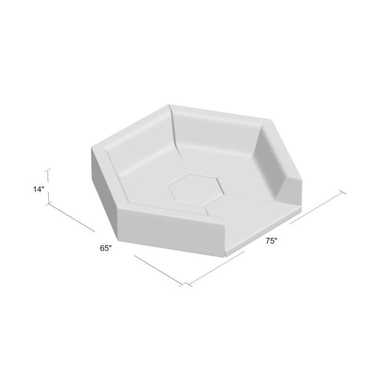 Hexagon Happening Hollow - 7 piece, Blue/Brown/Green