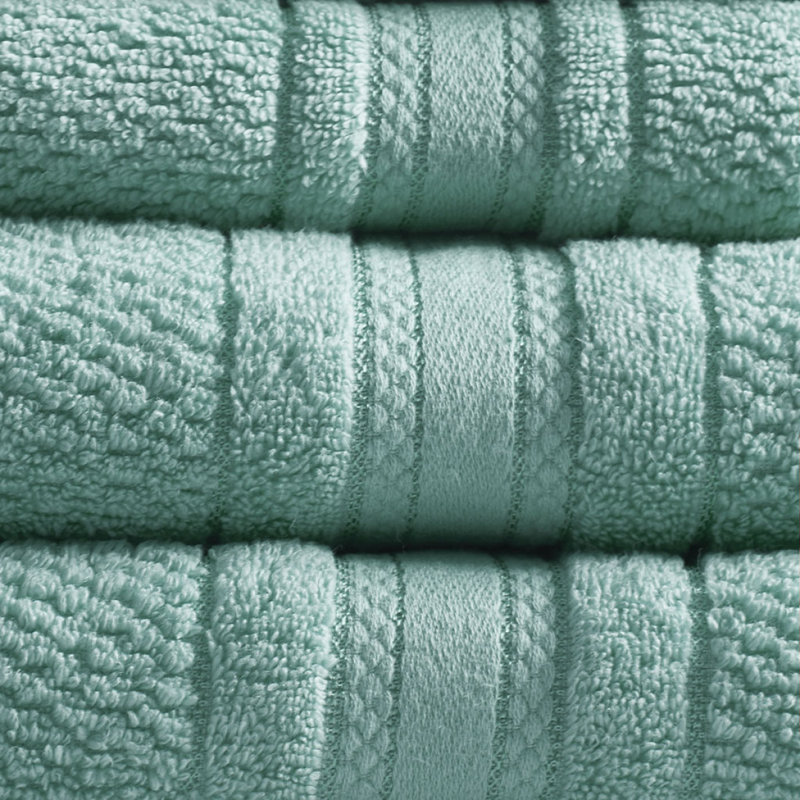Ensemble 6 serviettes de bain en coton super doux à séchage rapide, Sarcelle