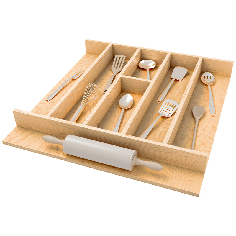 Tiroir à ustensiles Rev-A-Shelf, H 2,36 po x l 19,25 po x P 19,49 po