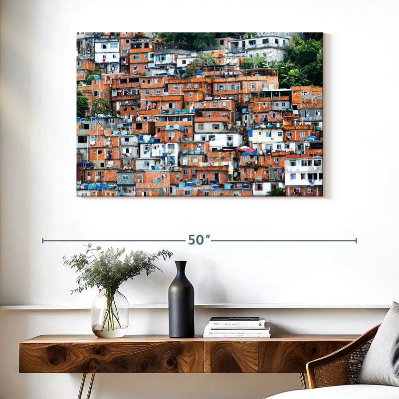 Nicci Favela à Rio, H 26 po x l 39 po