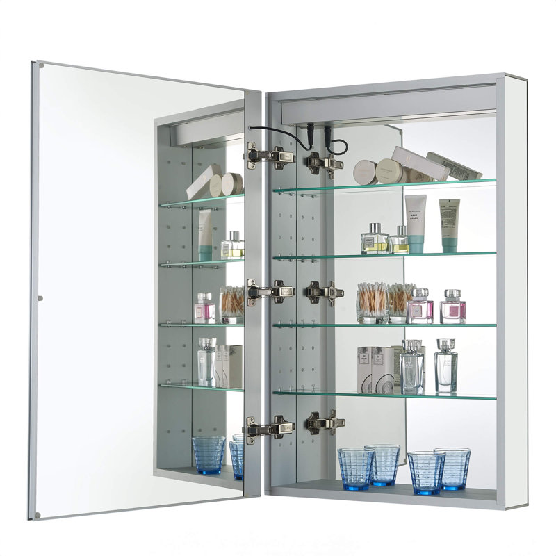 Armoire à pharmacie avec éclairage à DEL Brayden Studio®, Gauche