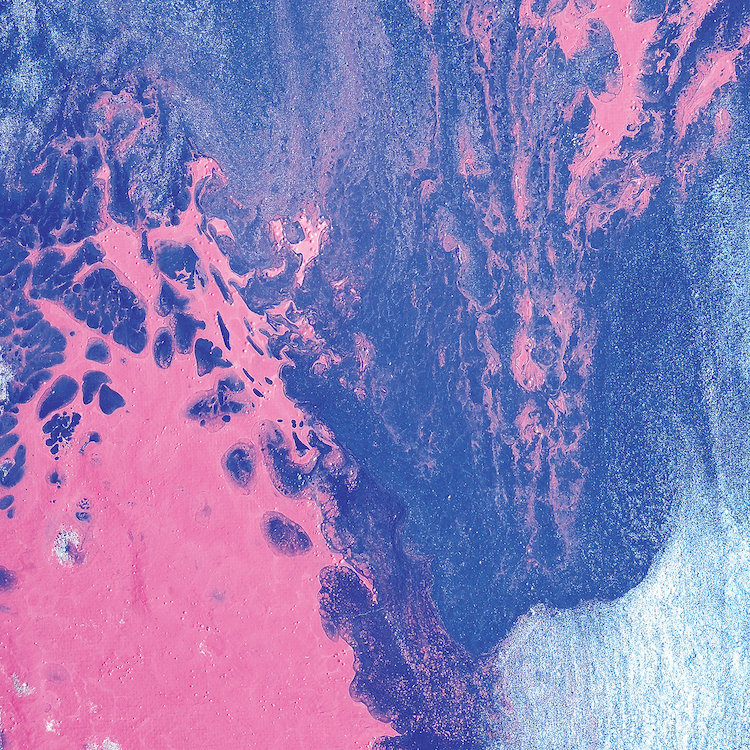 Rose sky, reproduction d’art sur toile tendue, H 16 po x l 16 po x P 1 po, Papier d'art encadré noir, Blanc