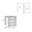 Table pour îlot de cuisine, deux pieds, trois tablettes latérales-980942881