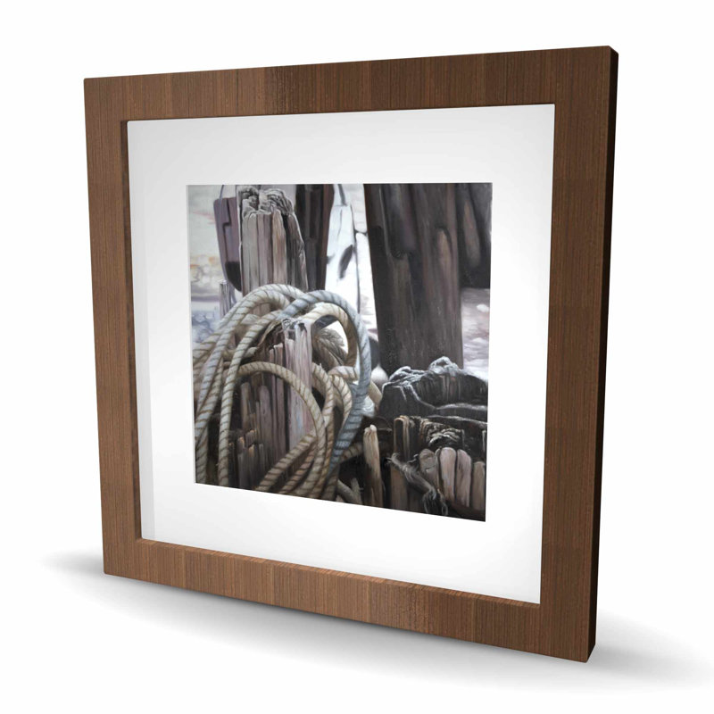 «Driftwood - Sea Brown», reproduction encadrée matte | Décoration intérieure