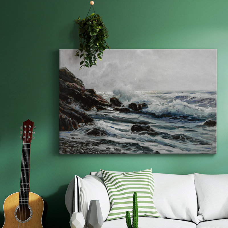 Impression nautique rétro - CCII - Impression sur toile tendue, Toile tendue, H 13 po x l 19 po x P 1,5 po
