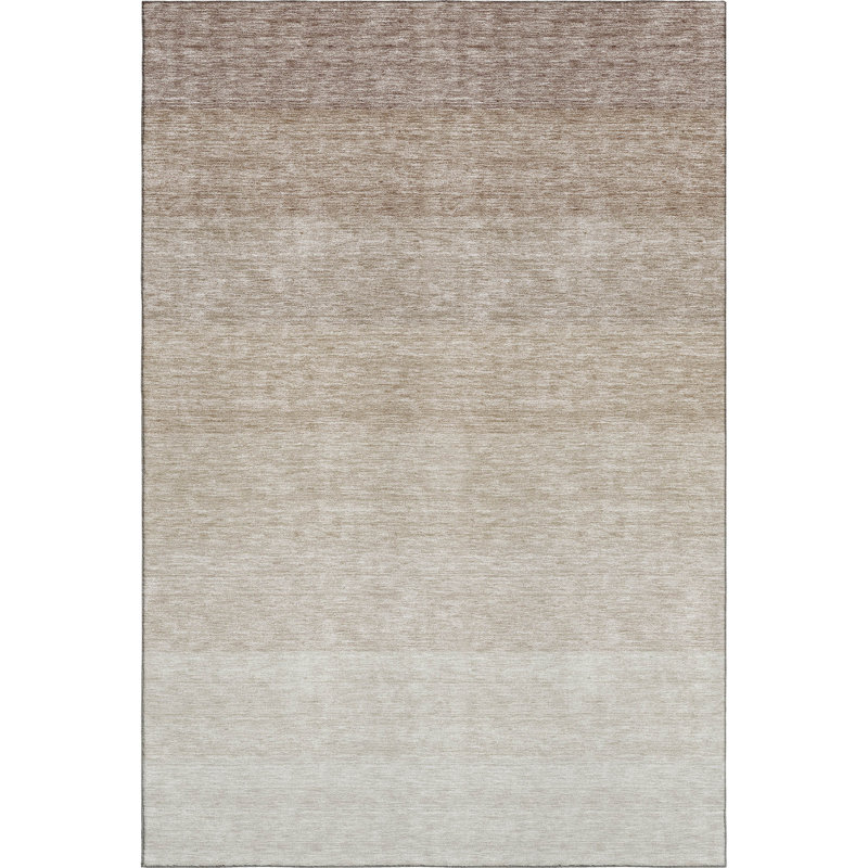 Premium Machine Washable Prisco Beige Rug, Rectangle 2'6" x 3'10"