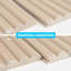 4PCS 103,94 "x 5,71" Panneaux muraux en bois demi-cercle cannelé, panneau mural 3D pour décoration murale intérieure (16,48 pieds carrés / Caisse)-122596174