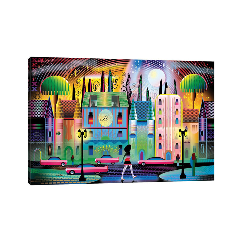Indigo Impression V by Charles Harker - Wrapped Canvas Print, 66.04 cm H x 45.72 cm W x 3.175 cm D