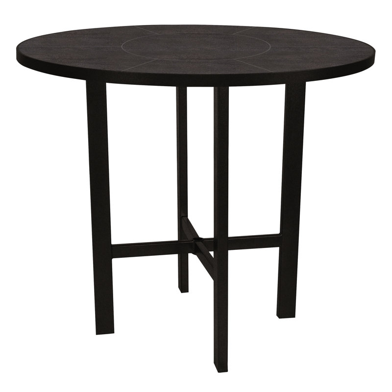 Tables Outdoor Round Bar Table, Urban Shift, Carbon Black, 29.5" H x 54" W x 54" D