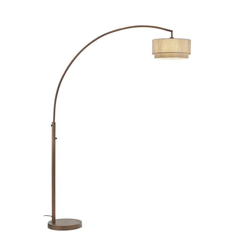 Oleskiewicz 82'' Antique Bronze Arched Floor Lamp