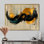 «Gold», lecture optique en spirale V - art mural Constructivism