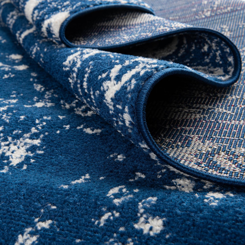 Gusman Geometric Indoor Rug, Round 9'10"