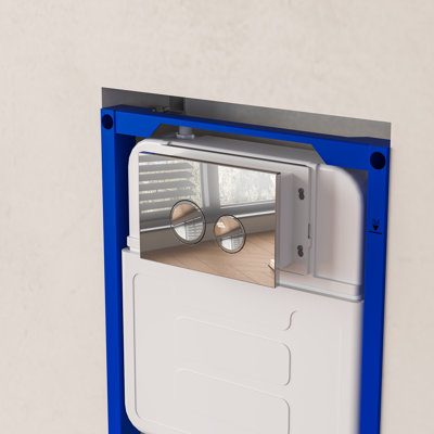 MEJE Smart Wall-Hung Toilet Combo, with a Built-in Bidet Seat, Auto Flush, Auto Open and Close,Remote Control,LED Display ( Included a In-Wall Water Tank）