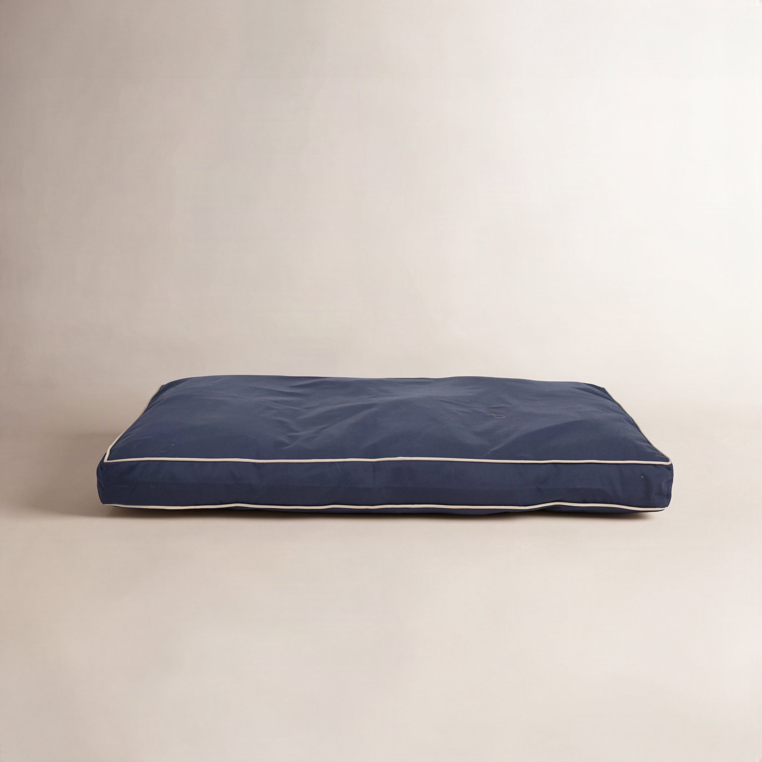 Orthopedic Foam Pet Bed with Washable Cover, Blue/Khaki, Medium (42" W x 30" D x 4" H)