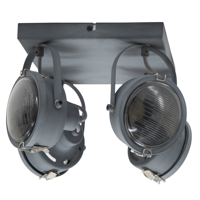 Amberly Glass Spotlight, Grey