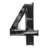 2.75'' H Plastic Self-Adhesive House Number