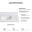 Comptoir de meuble-lavabo simple 43 po avec lavabo et 1 trou pour robinet Malaga-92397028