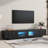 TV Stand with Fluted tempered Glass Doors for TVs Up to 95'', Functional Media Console with Arched Cabinet Doors, Entertainment Center with APP-Controlled LED Light-41902250