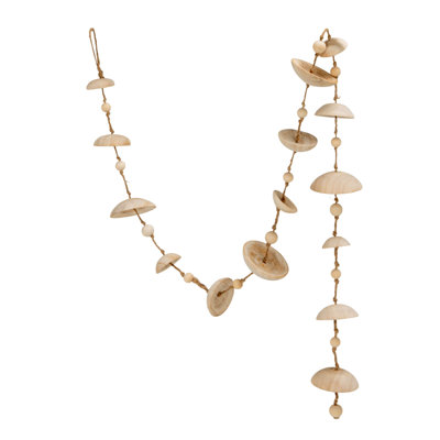 Paulownia Wood Garland With Jute Cord