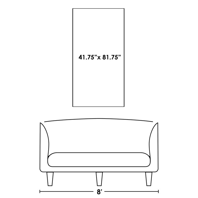 Notion I Painting by Van Garret, Glass Coat, 81.75" H x 41.75" W