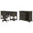 3 Pieces: Desk, Chair, Storage Cabinet
