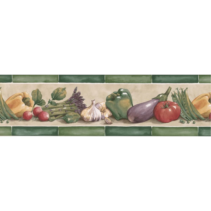Bordure de papier peint L 15 pi x l 7 po Mclawhorn, Beige